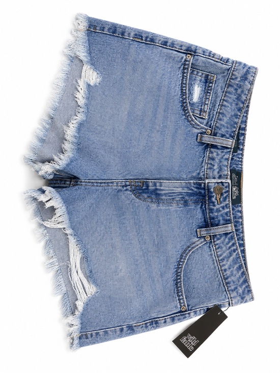 wild fable Pants - wild fable Blue Distressed Denim Cutoff Shorts